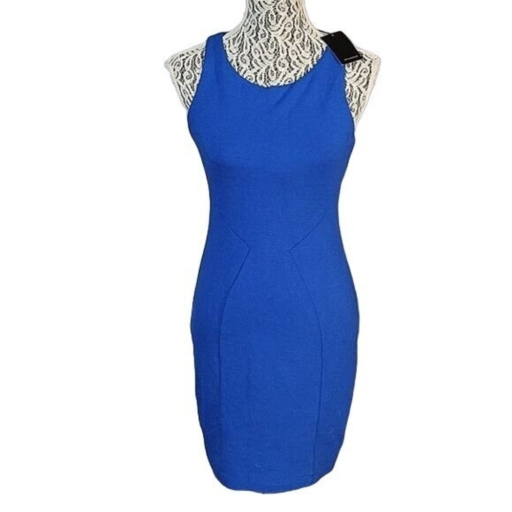 Tart Collections Royal‎ Blue Sleeveless Sheath Bodycon Dress Scoop Neck NWT
